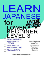 Learn Japanese for Lower Beginner level 3