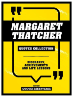 Margaret Thatcher - Quotes Collection: Biography, Achievements And Life Lessons