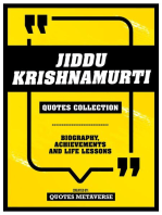 Jiddu Krishnamurti - Quotes Collection: Biography, Achievements And Life Lessons