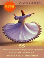 Short Stories in Simple Pros by Rumi .English .Persian