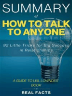 Summary of How to Talk to Anyone: 92 Little Tricks for Big Success in Relationships
