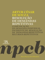 Resolução de Demandas Repetitivas: Comunicação de demanda individual, incidente de resolução de demandas repetitivas, recursos repetitivos