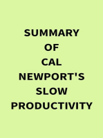 Summary of Cal Newport's Slow Productivity