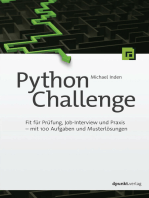 Python Challenge: Fit für Prüfung, Job-Interview und Praxis – mit 100 Aufgaben und Musterlösungen