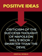 Positive Ideas - Criticism of the Success Thought of Napoleon Hill's Book - Smarter than the Devil