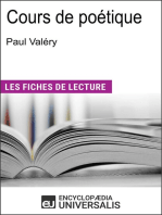 Cours de poétique de Paul Valéry: "Les Fiches de Lecture d'Universalis"