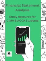 Financial Statement Analysis Study Resource for CIMA & ACCA Students: CIMA Study Resources