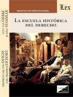 La escuela histórica del derecho