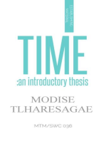 Time: An Introductory Thesis: ESTABLISHING SERIES, #1