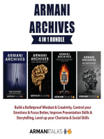 Armani Archives 4 in 1 Bundle: Build a Bulletproof Mindset & Creativity, Control your Emotions & Focus Better, Improve Presentation Skills & Storytelling, Level up your Charisma & Social Skills