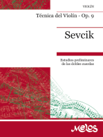 Otakar Sevcik Técnica del Violín - Op. 9: Estudios preliminares de las dobles cuerdas/ Ottokar Sevcik