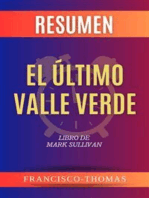 Resumen de El Ultimo Valle Verde Libro de Mark Sullivan