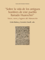 "Sobre la vida de los antiguos hombres de este pueblo llamado Huarochirí": Voces, seres y lugares del Manuscrito