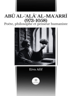 ABŪ AL-ʿALĀʾ AL-MAʿARRĪ (973-1058): Poète, philosophe et penseur humaniste