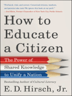 How to Educate a Citizen: The Power of Shared Knowledge to Unify a Nation