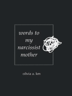 Words to My Narcissist Mother