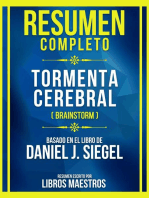 Resumen Completo - Tormenta Cerebral (Brainstorm) - Basado En El Libro De Daniel J. Siegel: (Edicion Extendida)
