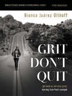 Grit Don't Quit Bible Study Guide plus Streaming Video