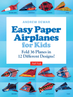 Easy Paper Airplanes for Kids Ebook: 12 Printable Paper Planes and folding instructions