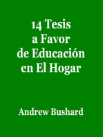 14 Tesis a Favor de Educación en El Hogar
