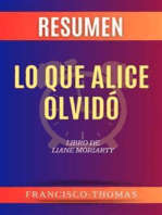 Resumen de Lo Que Alice Olvidó Libro de Liane Moriarty