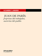 Juan de París: Proprietas del trabajador, auctoritas del pueblo