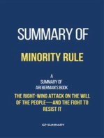 Summary of Minority Rule by Ari Berman: The Right-Wing Attack on the Will of the People—and the Fight to Resist It