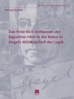 Das freie Sich-Entlassen der logischen Idee in die Natur in Hegels "Wissenschaft der Logik"