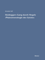 Heideggers Gang durch Hegels Phänomenologie des Geistes