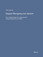 Hegels Übergang zum System: Eine Untersuchung zum sogenannten "Systemfragment von 1800"