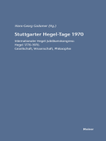 Stuttgarter Hegel-Tage 1970: Internationaler Hegel-Jubiläumskongress: Hegel 1770–1970. Gesellschaft, Wissenschaft, Philosophie