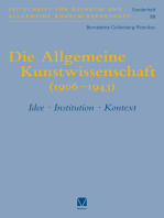 Die Allgemeine Kunstwissenschaft (1906-1943). Band 1: Idee – Institution – Kontext