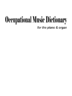 Occupational Music Dictionary For The Piano & Organ