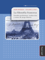 La filosofía francesa: Estudio preliminar, traducción y notas de Jorge Martin