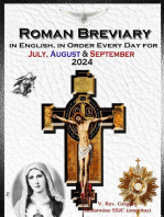 The Roman Breviary in English, in Order, Every Day for July, August, September 2024