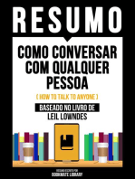 Resumo - Como Conversar Com Qualquer Pessoa (How To Talk To Anyone) - Baseado No Livro De Leil Lowndes