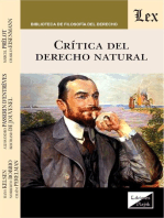 Crítica del derecho natural