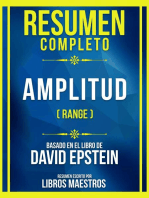 Resumen Completo - Amplitud (Range) - Basado En El Libro De David Epstein: (Edicion Extendida)