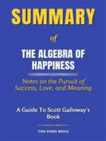 Summary of The Algebra of Happiness