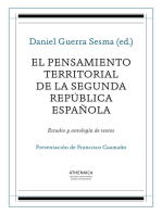 El pensamiento territorial de la Segunda República española