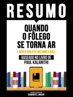 Resumo - Quando O Fôlego Se Torna Ar (When Breath Becomes Air) - Baseado No Livro De Paul Kalanithi