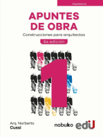 APUNTES DE OBRA TOMO 1: Construcciones para arquitectos. 6ª edición