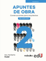 APUNTES DE OBRA TOMO 2: Construcciones para arquitectos. 6ª edición