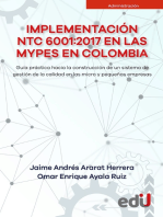 Implementación NTC 6001:2017 en las mypes en Colombia