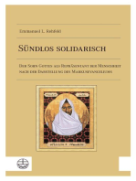 Sündlos solidarisch: Der Sohn Gottes als Repräsentant der Menschheit nach der Darstellung des Markusevangeliums