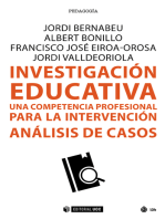 Investigación educativa: Una competencia profesional para la intervención. Análisis de casos