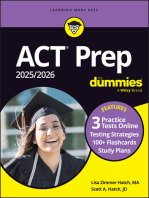 ACT Prep 2025/2026 For Dummies: Book + 3 Practice Tests + 100+ Flashcards Online