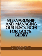 Stewardship and Managing Our Resources For God’s Glory