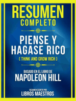 Resumen Completo - Piense Y Hagase Rico (Think And Grow Rich) - Basado En El Libro De Napoleon Hill: (Edicion Extendida)