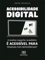 Acessibilidade Digital: o ensino superior brasileiro é acessível para Pessoas com Deficiências?